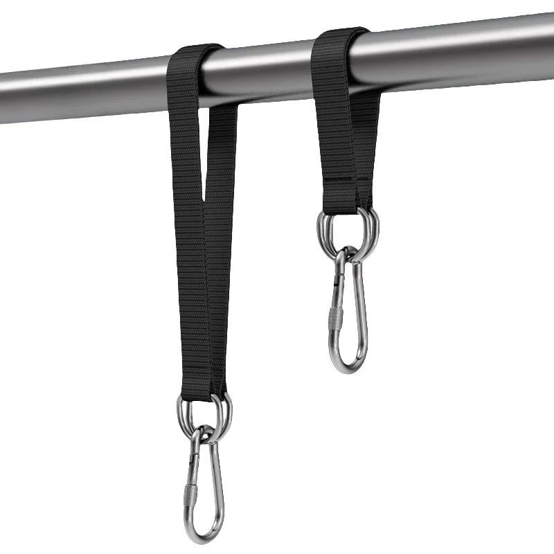 Tree Swing Straps 200kg Heavy Duty Hook Ring Hanging Belt Connecting Belt for Hammock Punching Bag Swing Horizontal Bar