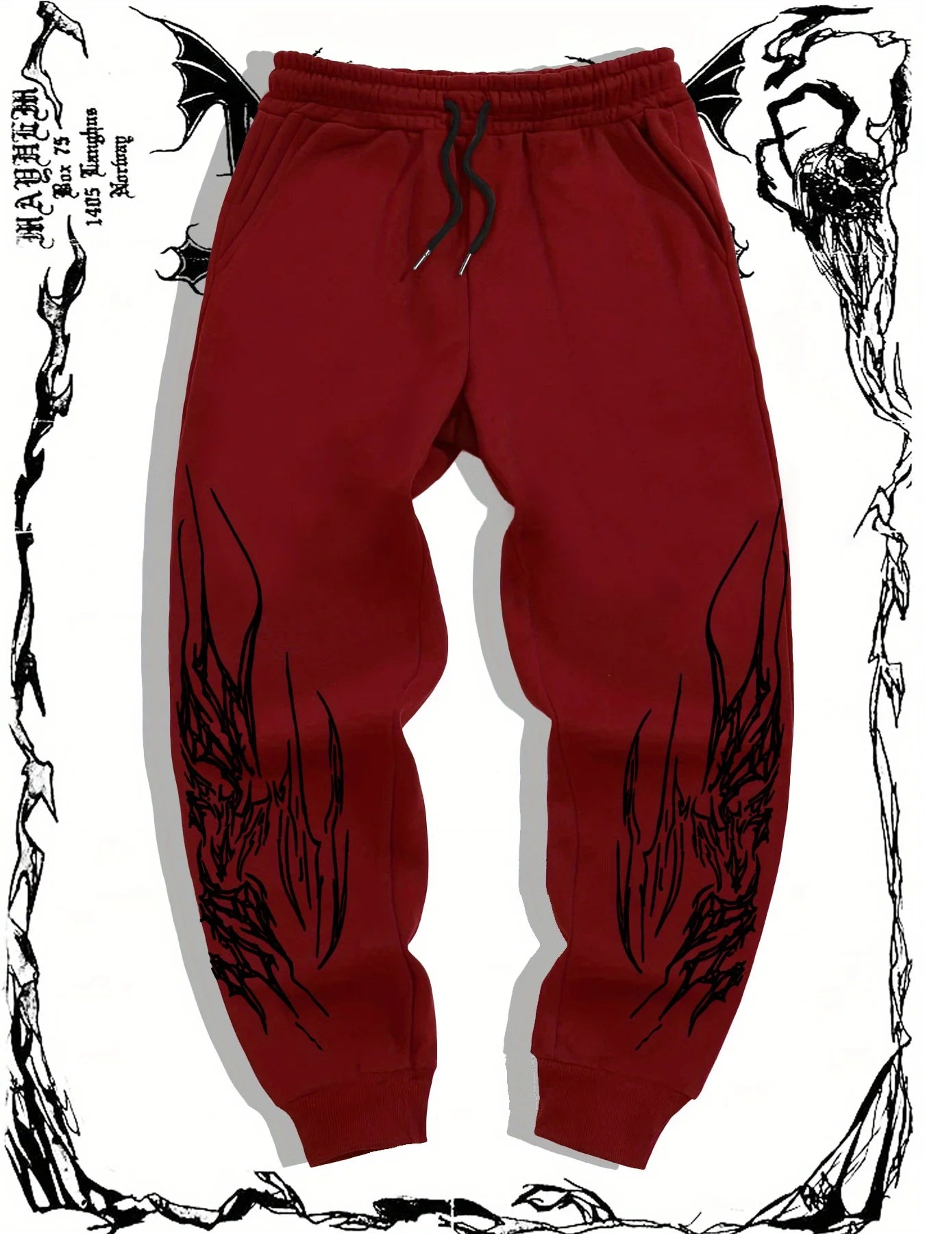 2025 Men's Gothic Print Casual Jogging Sport Pants Multifunctional Couple Pants Fashion Hip Hop Pants Comfortable Sport Pants