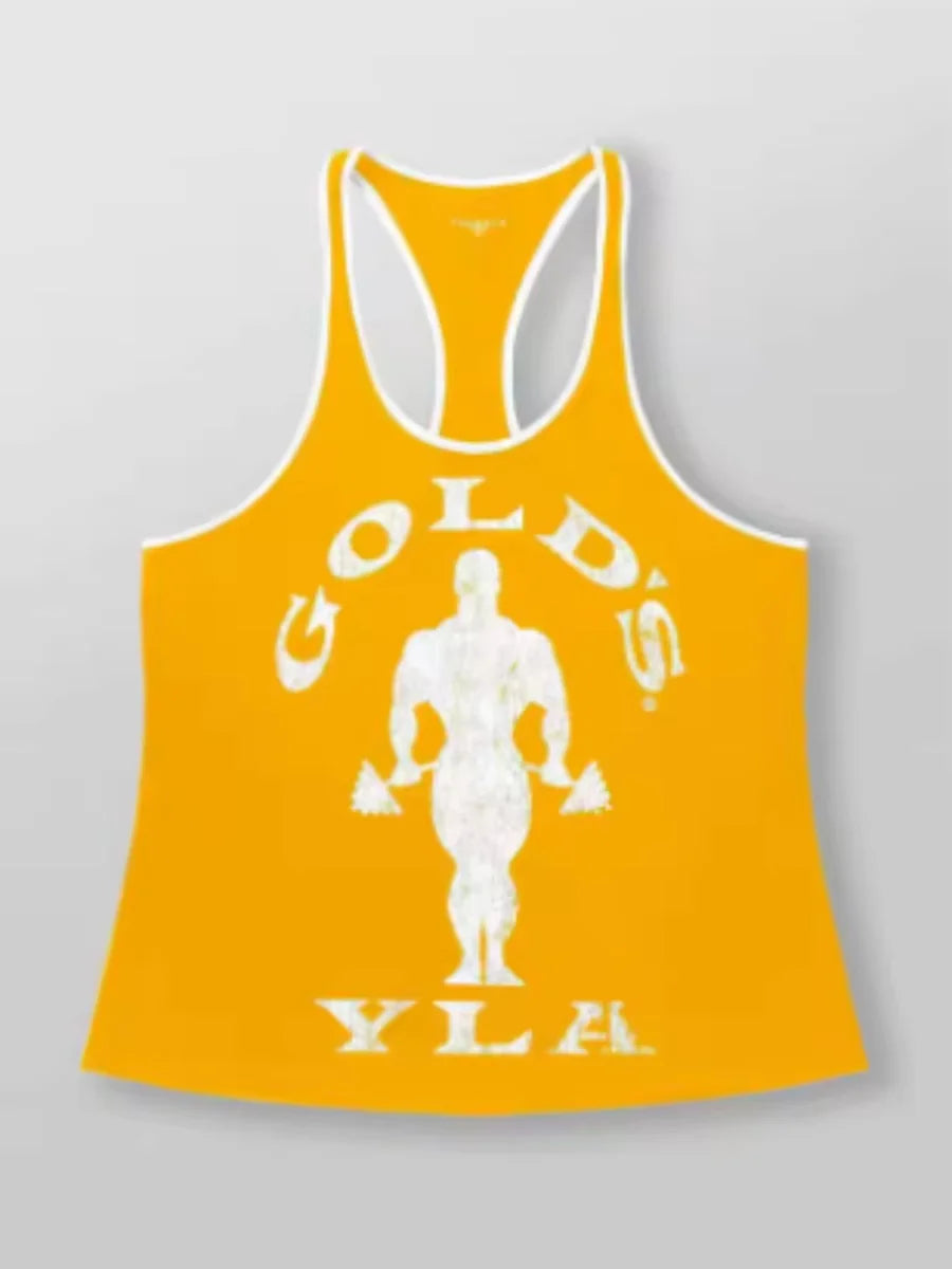 2025 adult explorer vest New men's vest outdoor running training sports fitness quick-drying breathable cotton printed top