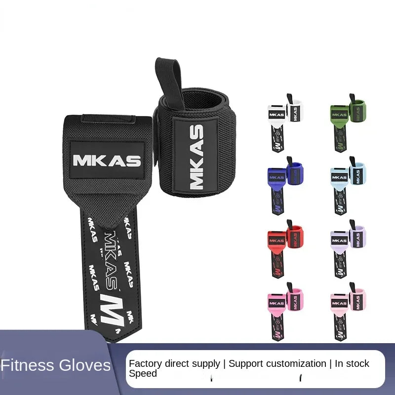 2PCS Wristband Wrist Support Weight Lifting Gym Training Wrist Support Brace Straps Wraps Crossfit Powerlifting