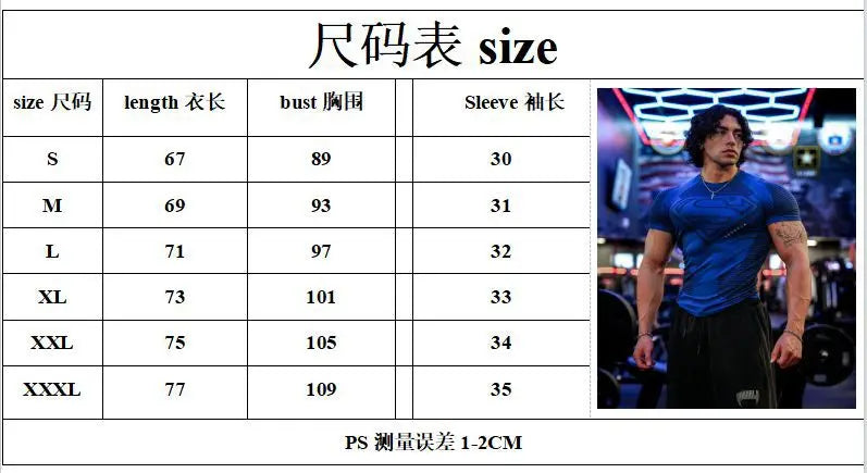 2026 New style Men's High Elastic Quick Dry Sports T-Shirt Tight Workout Breathable Summer Gym Trendy Short sleev tops sudadera