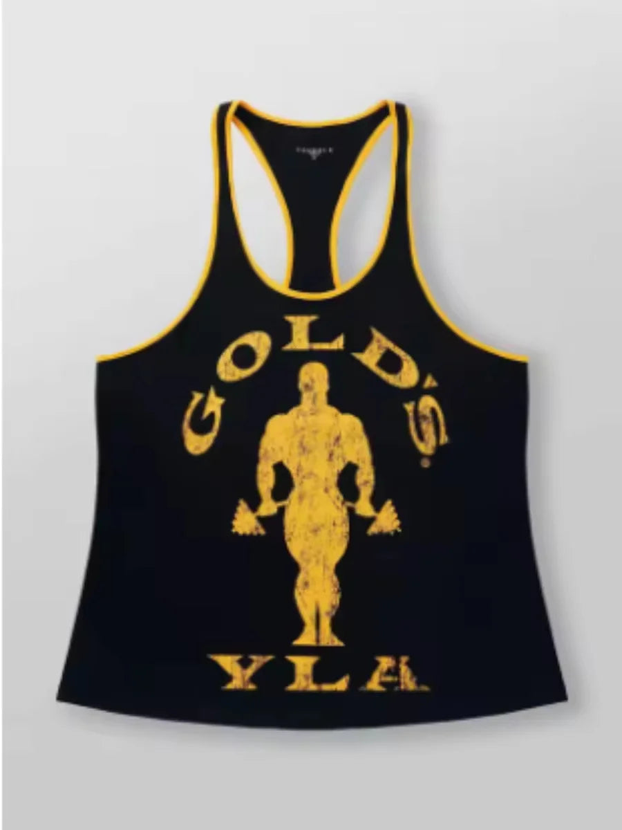 2025 adult explorer vest New men's vest outdoor running training sports fitness quick-drying breathable cotton printed top