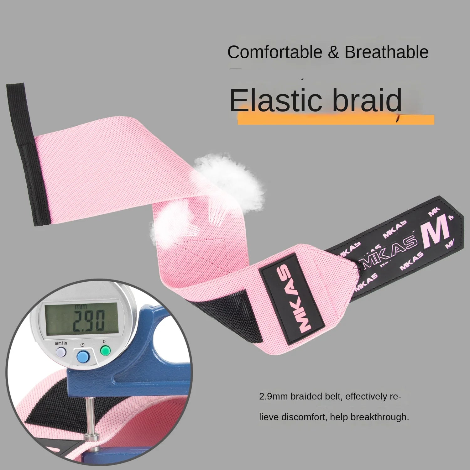 2PCS Wristband Wrist Support Weight Lifting Gym Training Wrist Support Brace Straps Wraps Crossfit Powerlifting