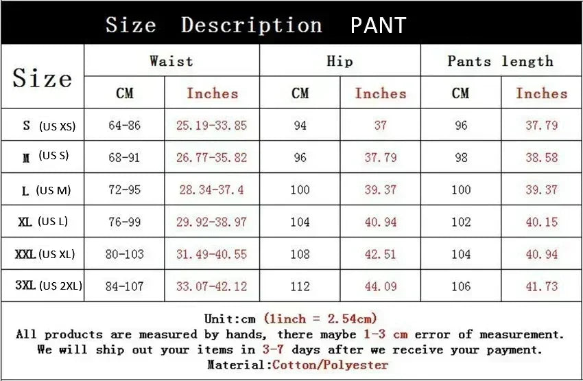 2025 Men's Gothic Print Casual Jogging Sport Pants Multifunctional Couple Pants Fashion Hip Hop Pants Comfortable Sport Pants