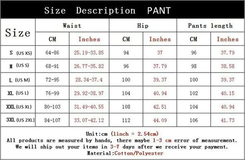 2025 Men's Gothic Print Casual Jogging Sport Pants Multifunctional Couple Pants Fashion Hip Hop Pants Comfortable Sport Pants
